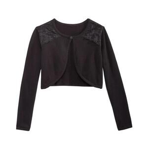 Bonnie Jean Toddler Girls Pearl & Lace Trim Cardigan Size 3T